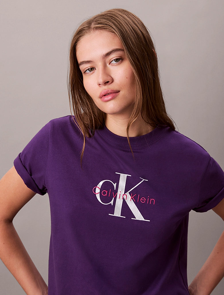 CK Monogram Logo Tee - Acai