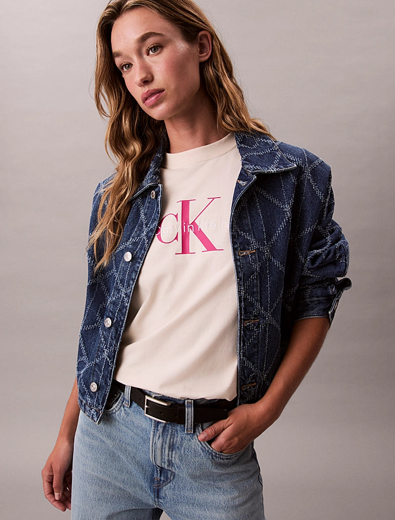 CK Monogram Logo Tee - Birch
