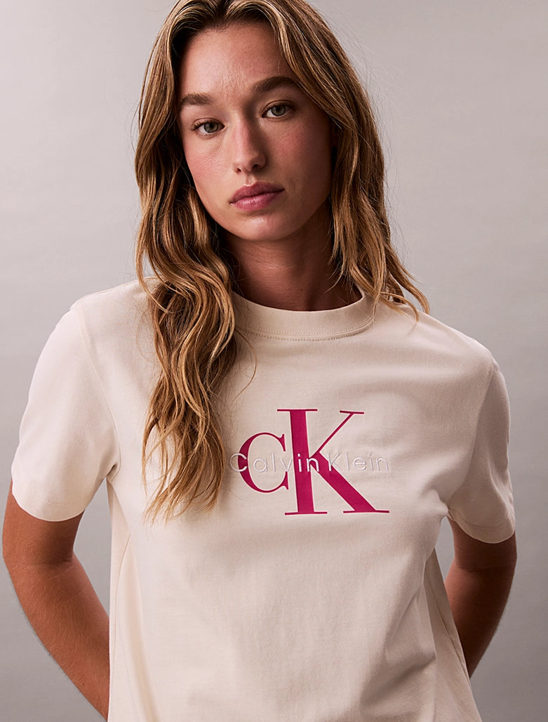 CK Monogram Logo Tee - Birch