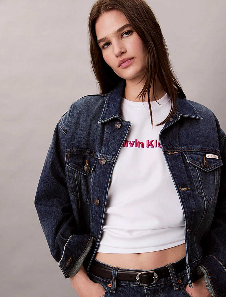 Embroidered Logo Graphic Classic T-Shirt - Brilliant White