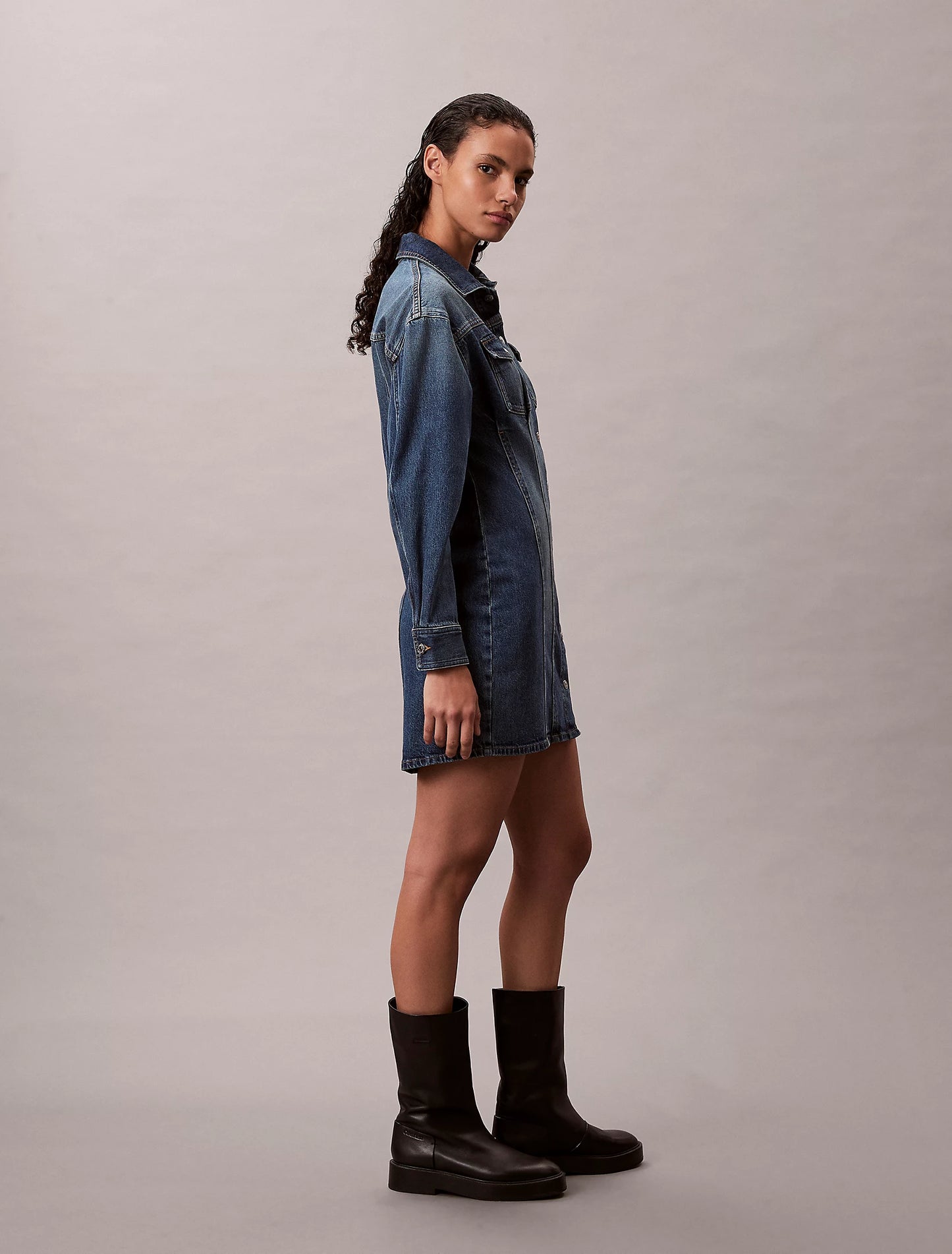 Denim Shirt Dress - Cold Springs