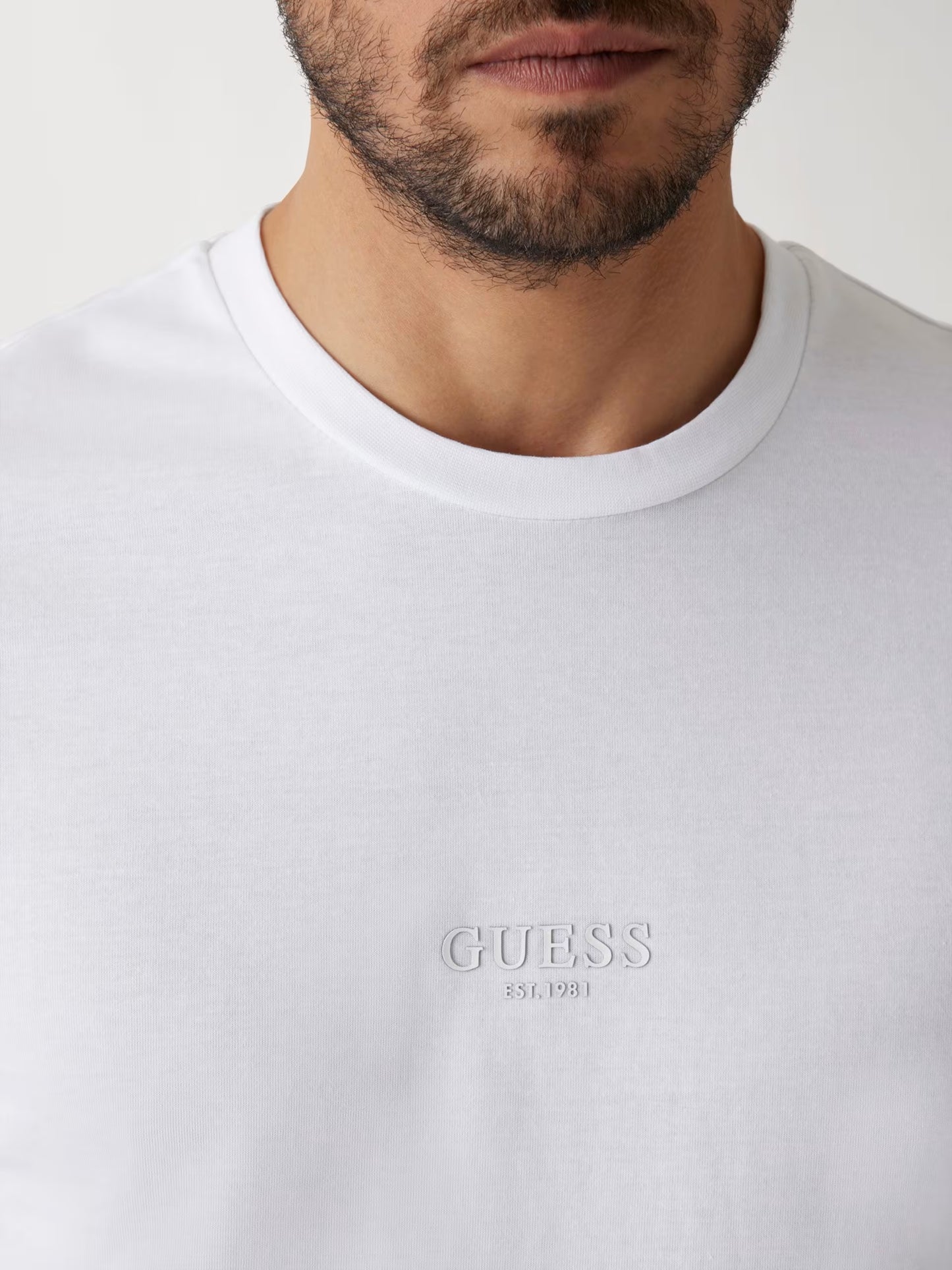 Slim Fit Micro Logo T-Shirt - White