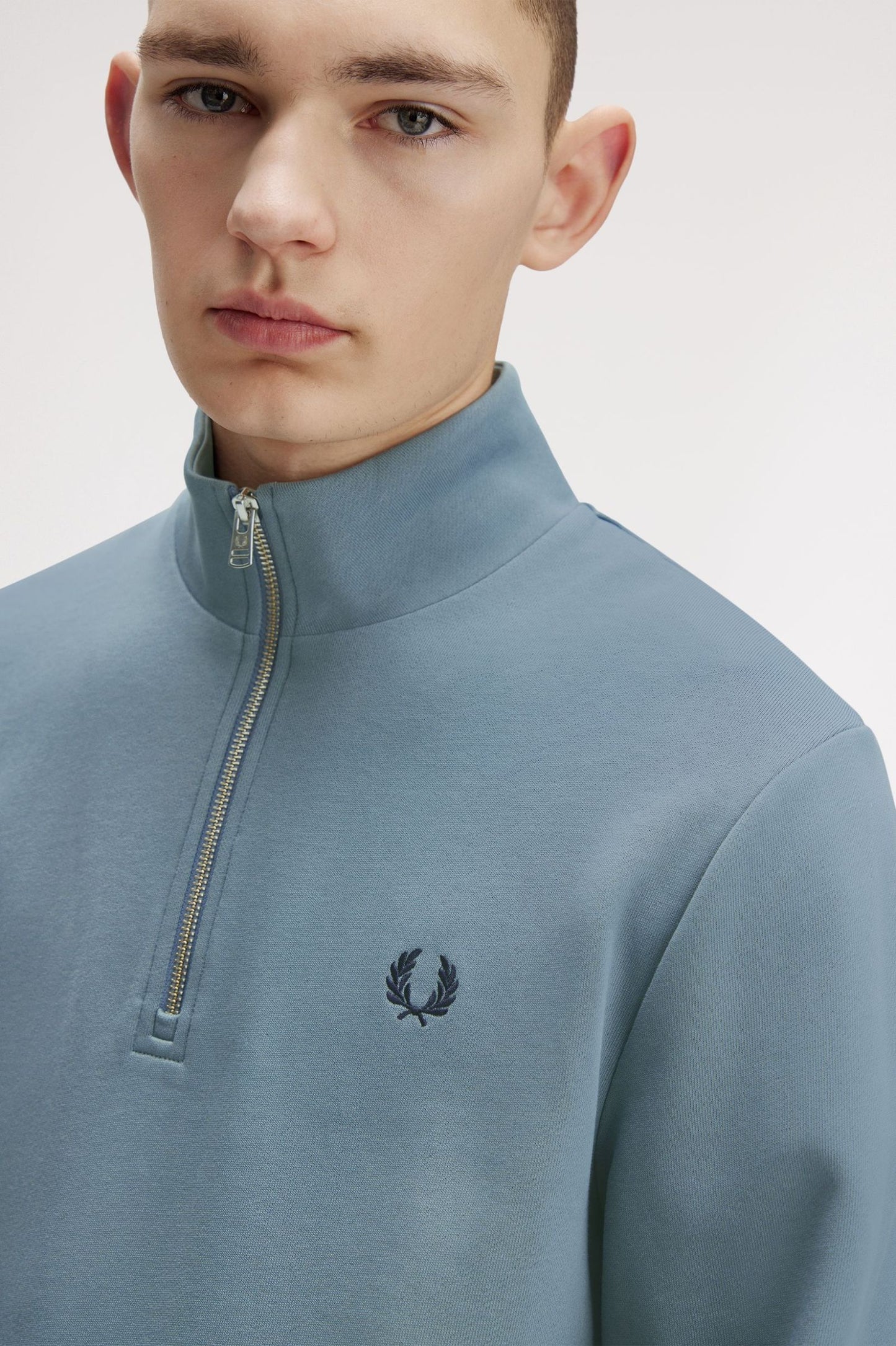 Half Zip Sweatshirt - Stockport Blue/Navy