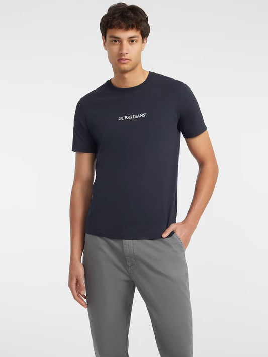 Slim Embroidered Logo T-Shirt - Dark Navy