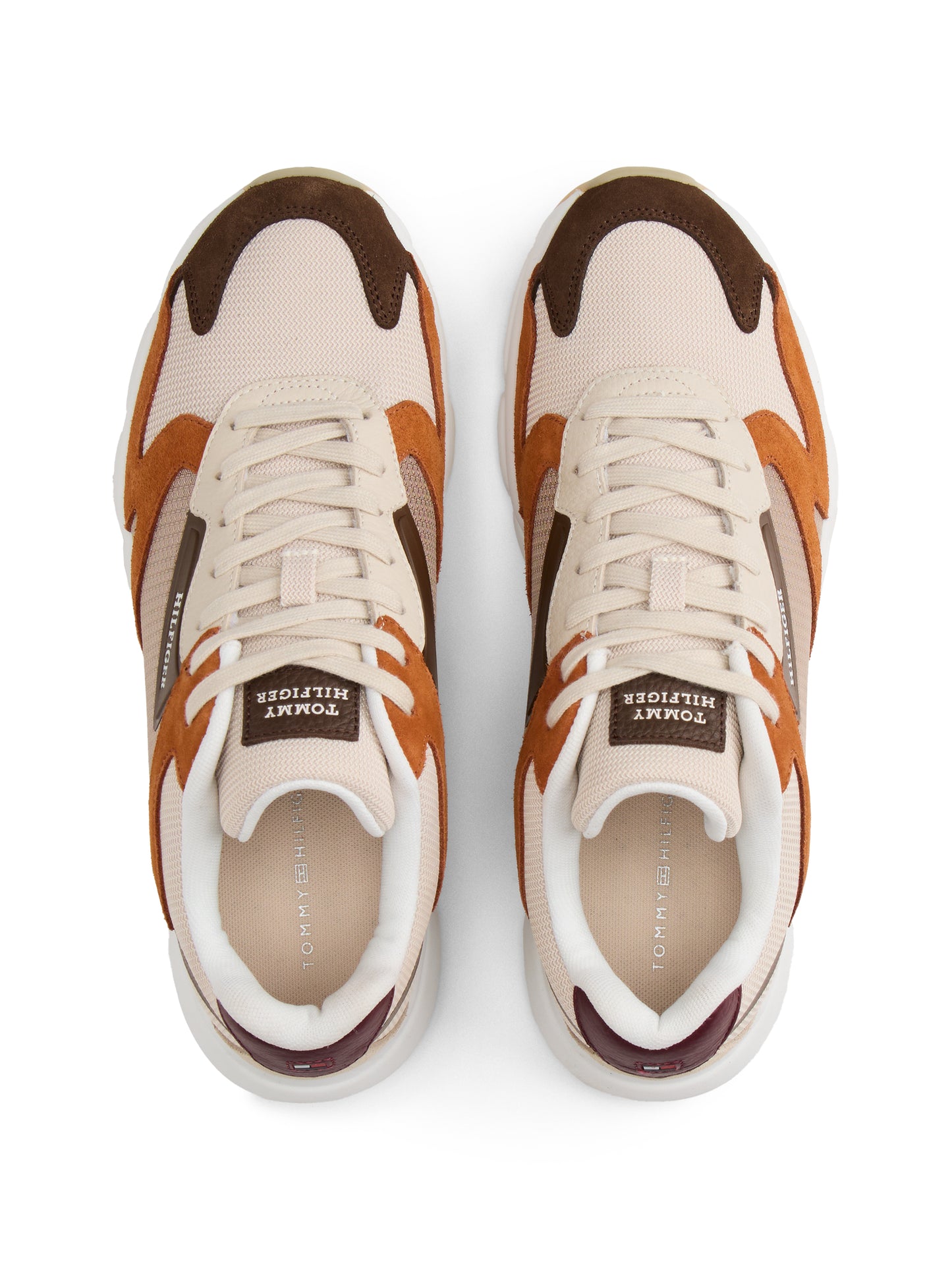 Cleat Mixed Texture Waterproof Suede Trainers - Coastal Taupe