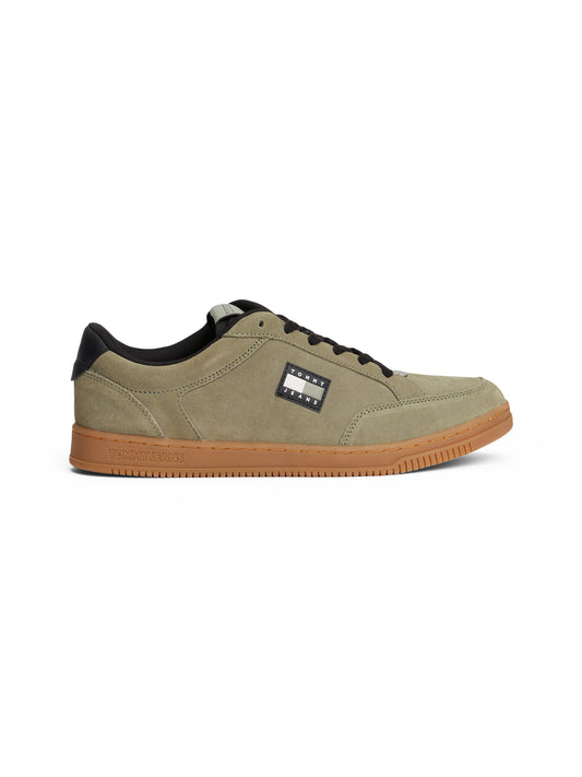 Suede Cupsole Trainers - Utiltiy Sage