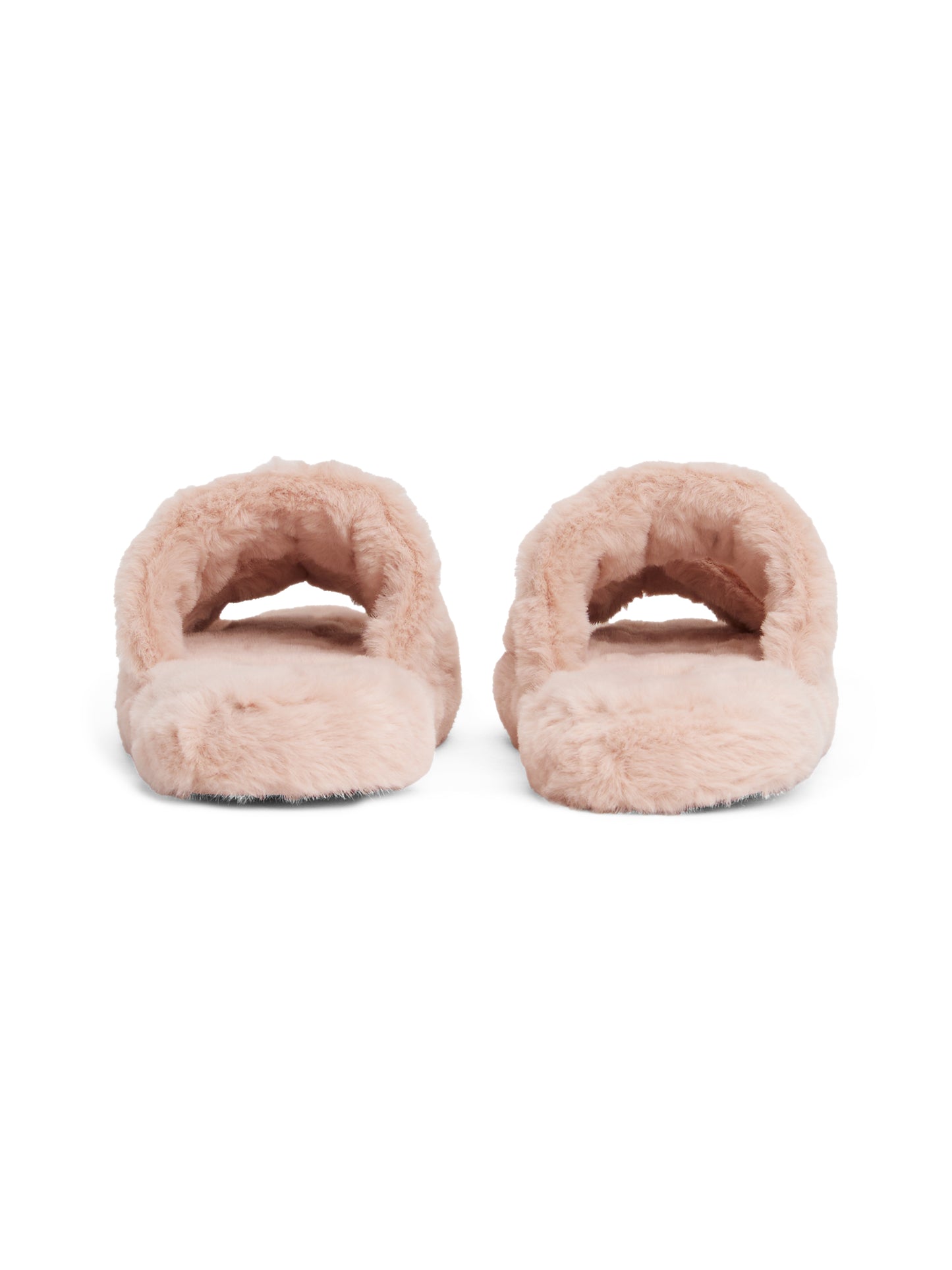 Cosy Fur Hilfiger Tape Slipper - Misty Blush