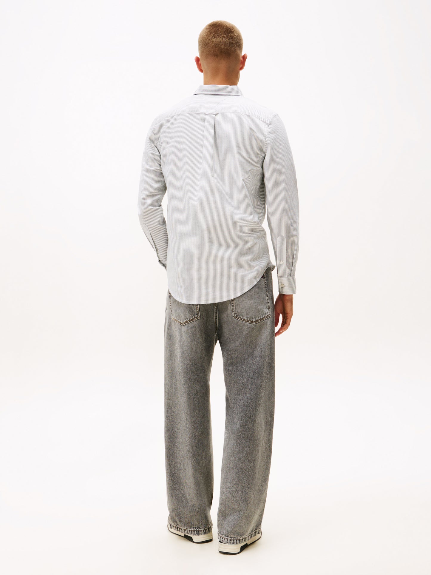 Slim Stripe Oxford Shirt - Dark Night Navy Stripe
