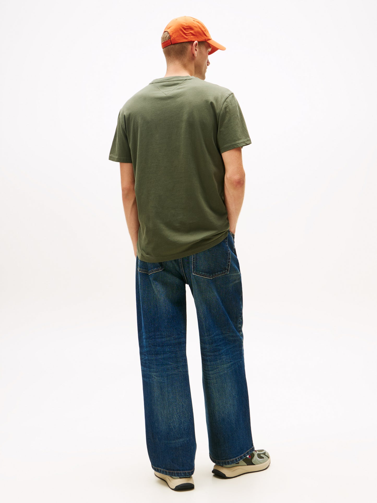 Linear Logo Regular Tee - Pewter Green Multi