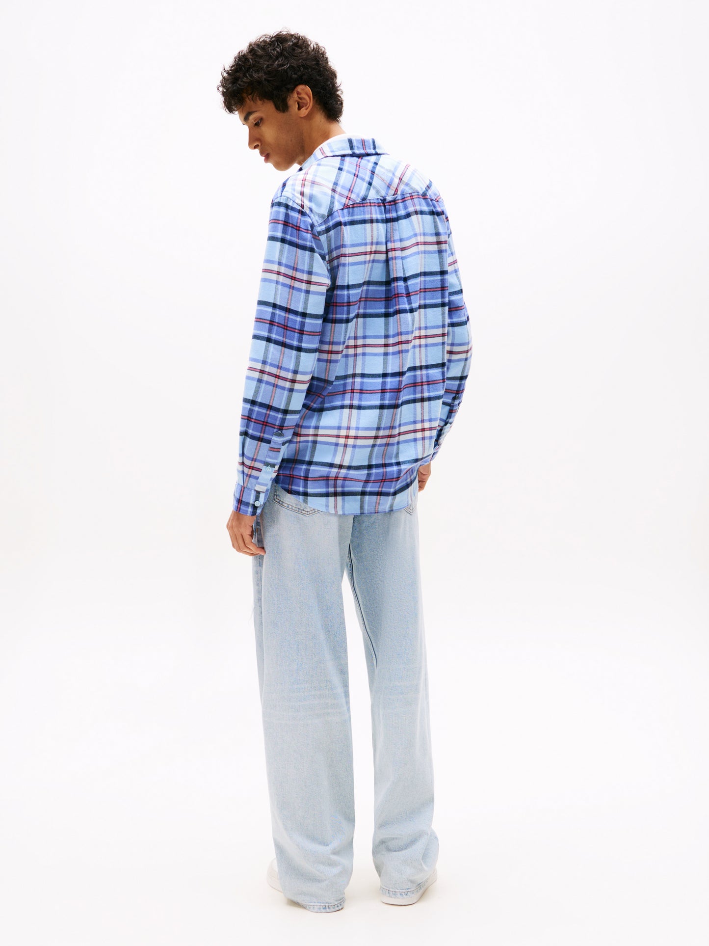 Regular Fit Check Flannel Shirt - Light Powdery Blue
