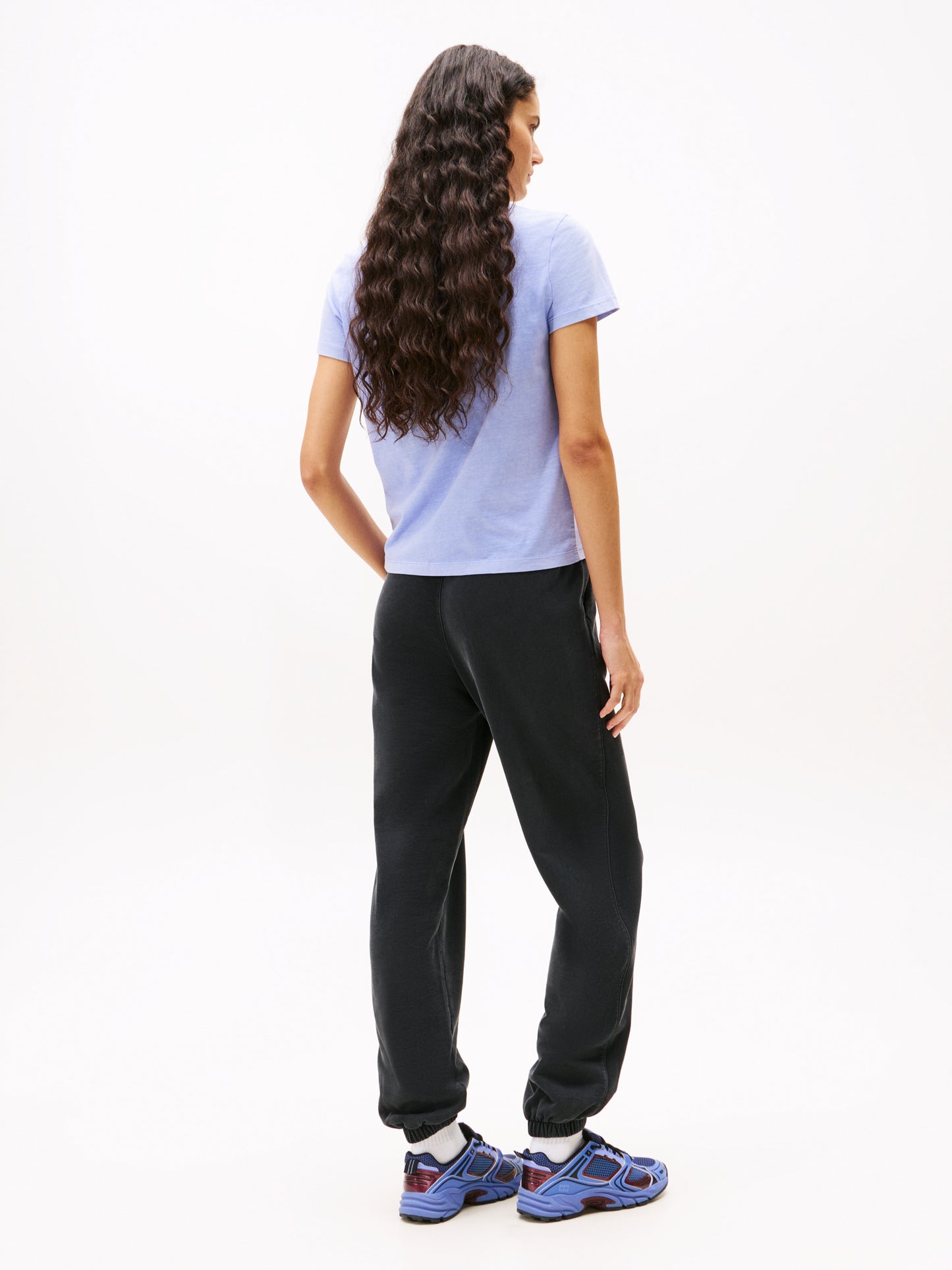 Varsity Crew Neck T-Shirt - Vintage Iris