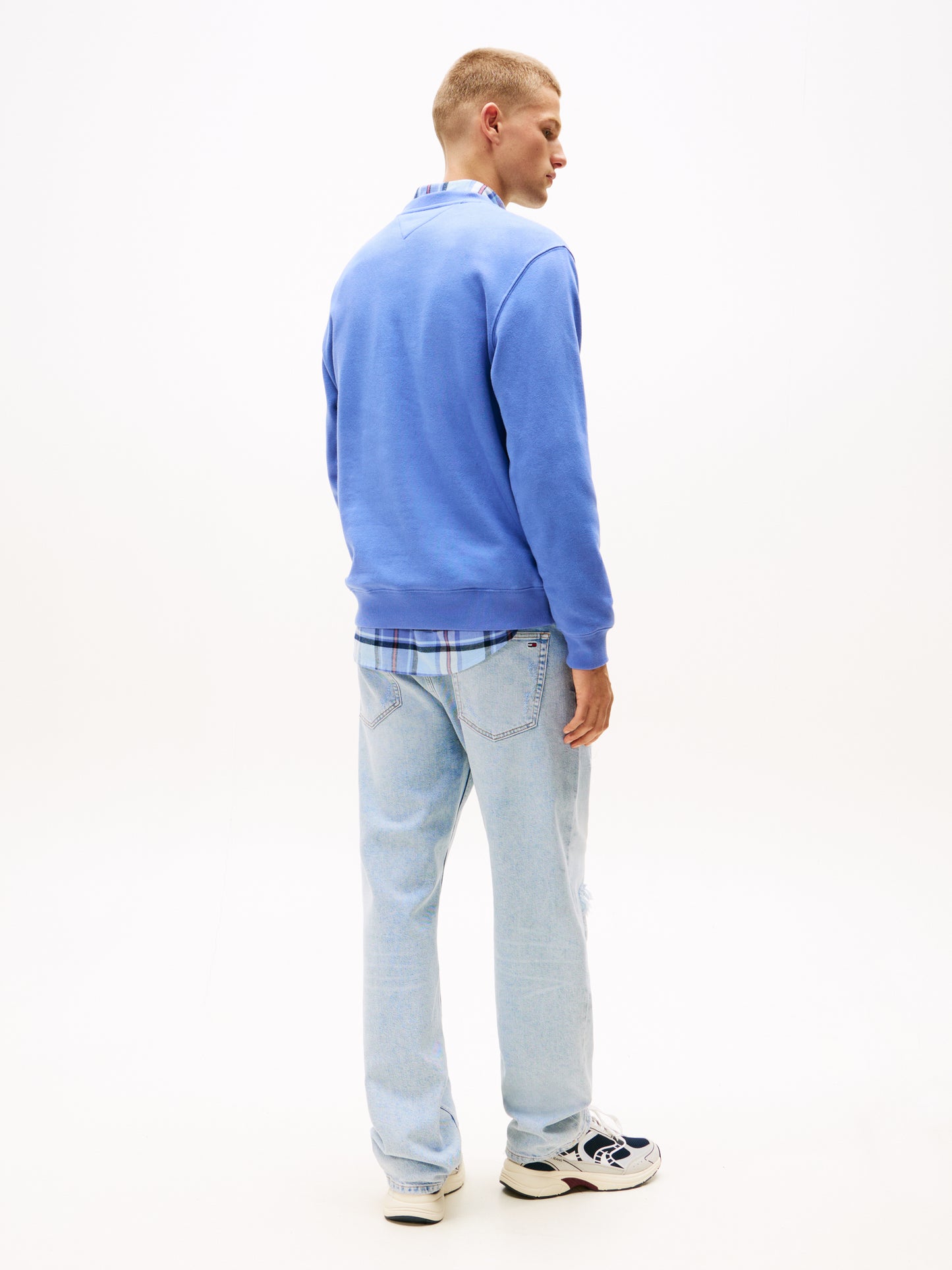 Brushed Fleece Sweatshirt - Soft Sapphire