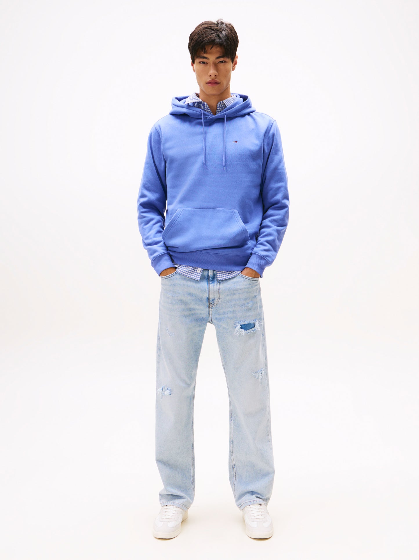 Brushed Fleece Hoody - Soft Sapphire
