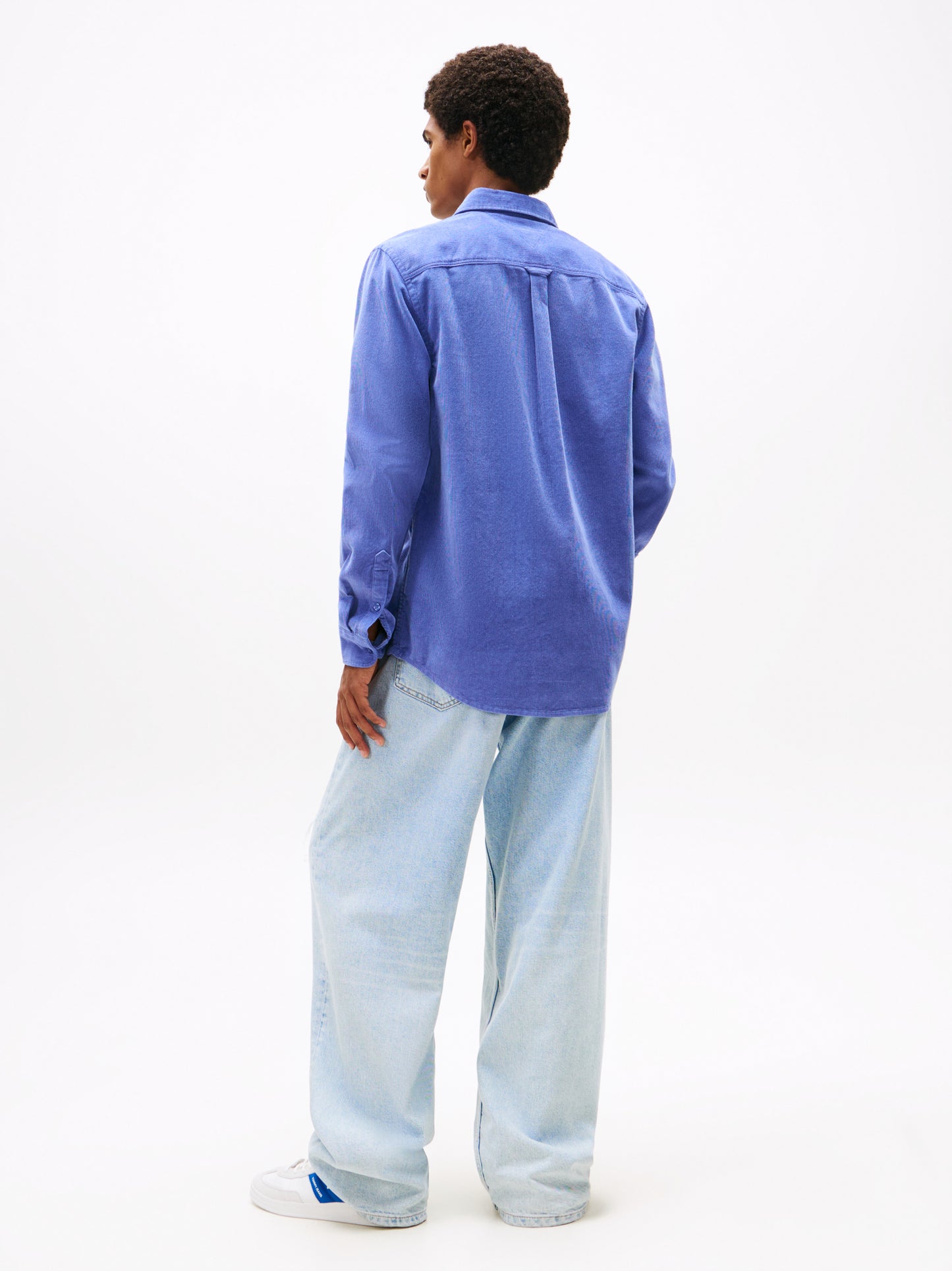 Regular Fit Corduroy Shirt - Soft Sapphire