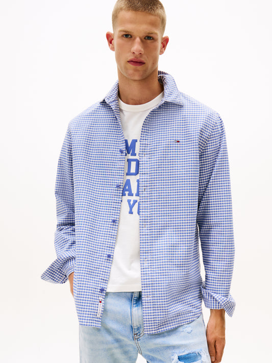Regular Fit Oxford Check Shirt - Soft Sapphire Check