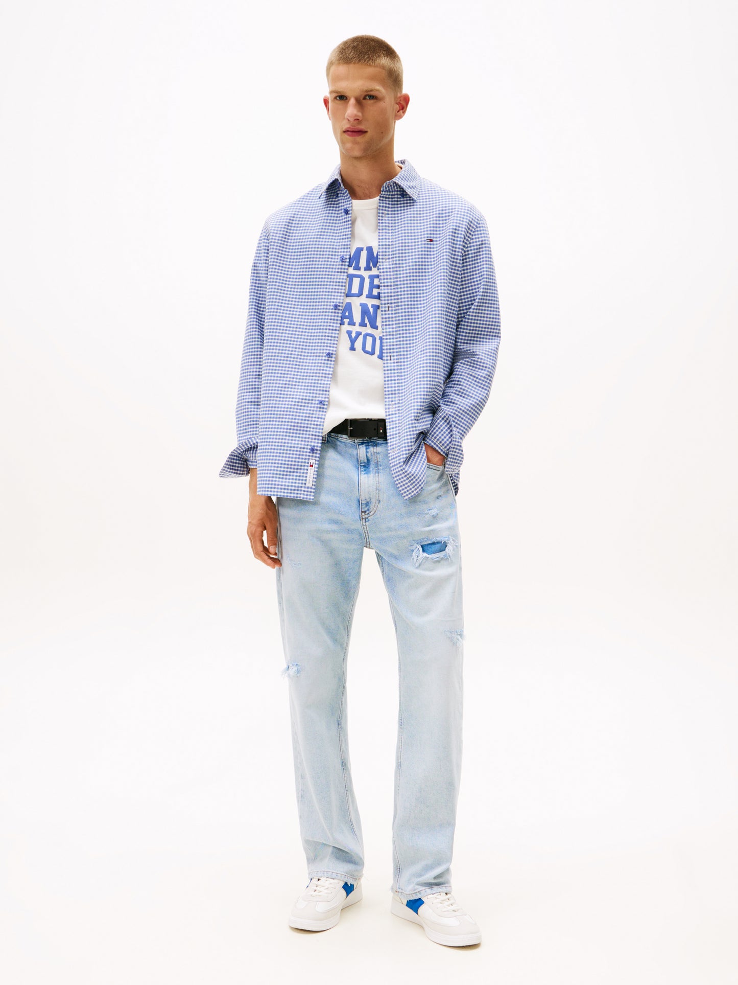 Regular Fit Oxford Check Shirt - Soft Sapphire Check