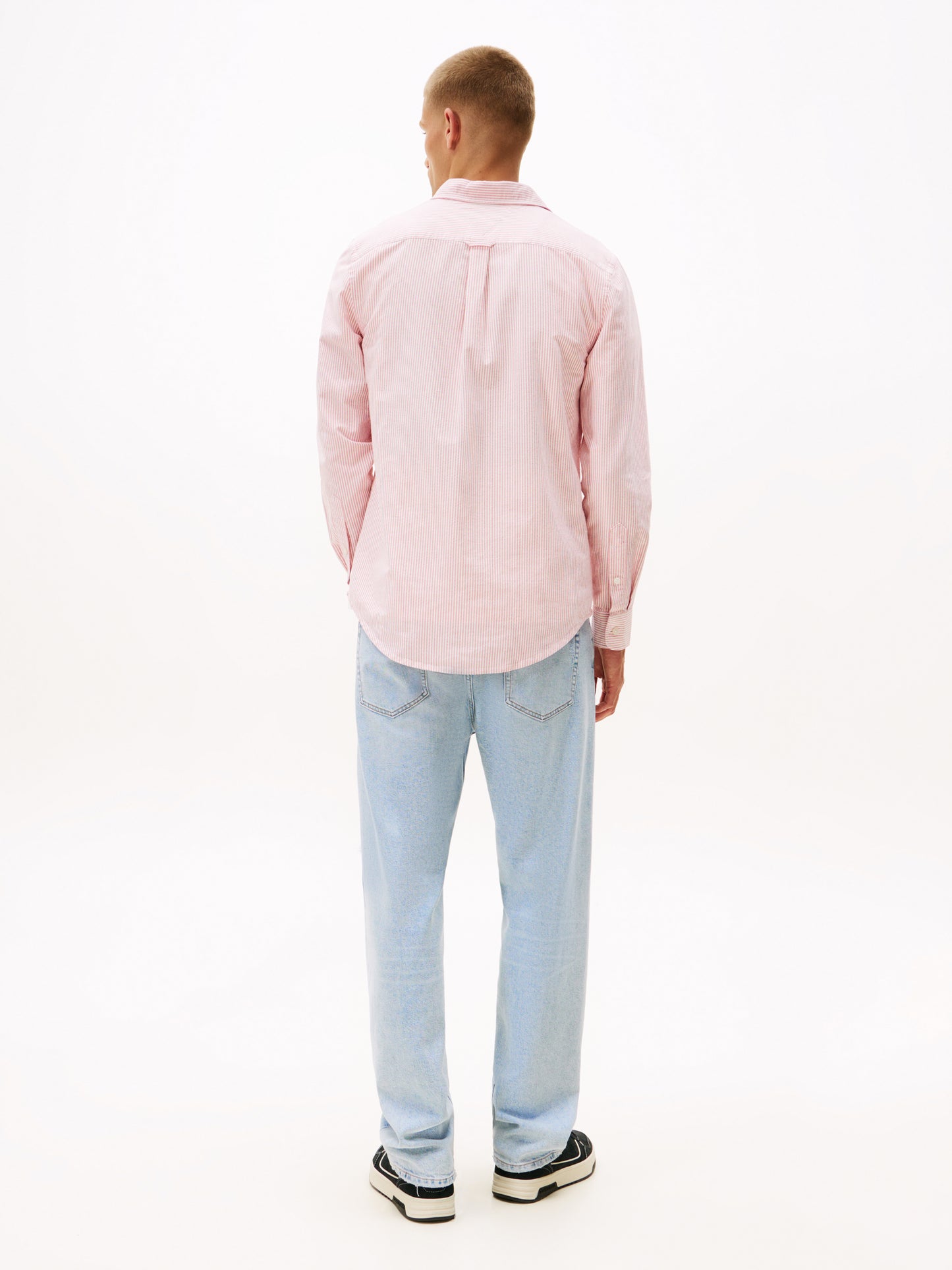 Slim Stripe Oxford Shirt - Vintage Cerise Stripe