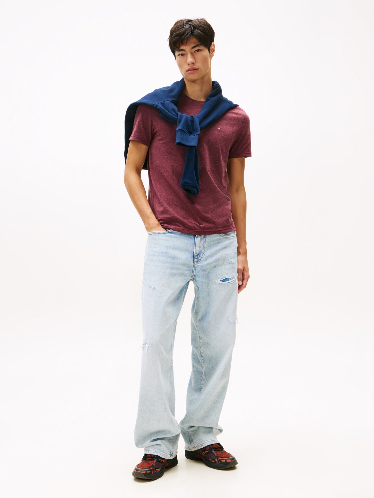 Extra Slim Jasper Tee - Red Wine