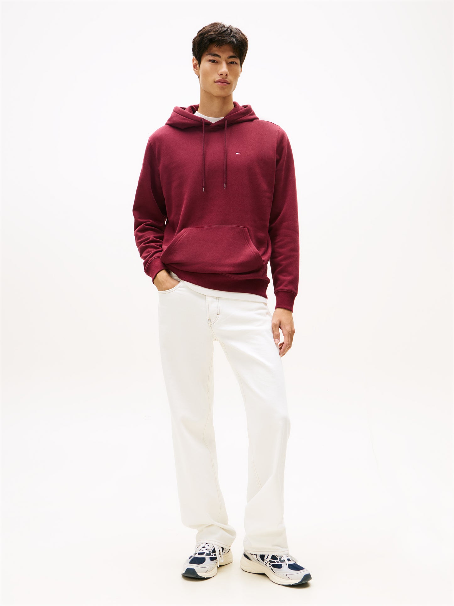 Brushed Fleece Hoody - Red Wine