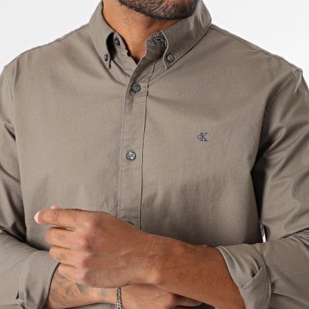 Calvin Klien Long Sleeved Shirt Taupe
