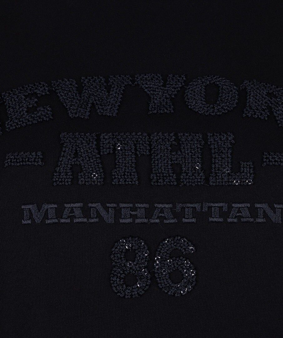 New York Detailed T-Shirt - Black
