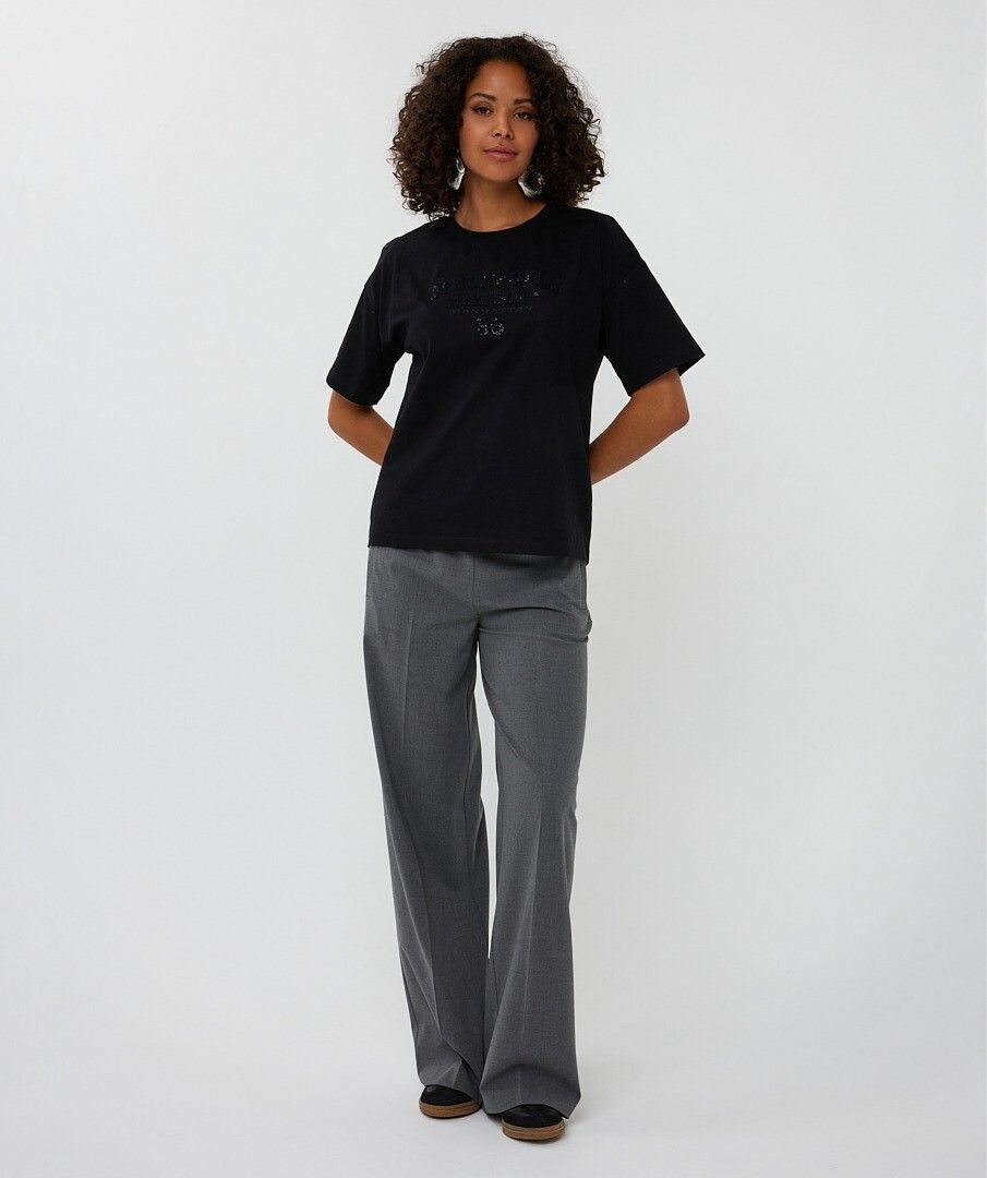 New York Detailed T-Shirt - Black