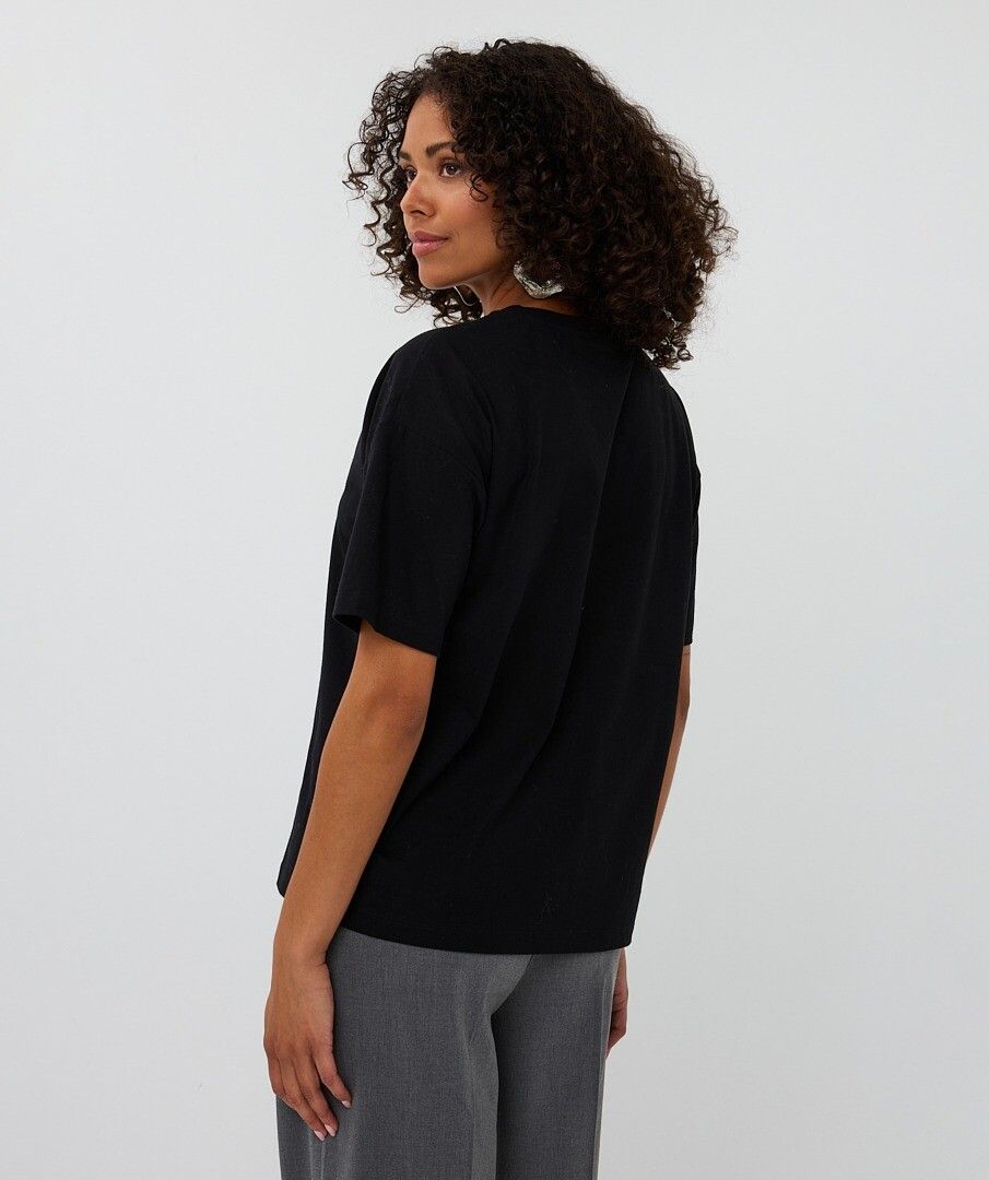 New York Detailed T-Shirt - Black
