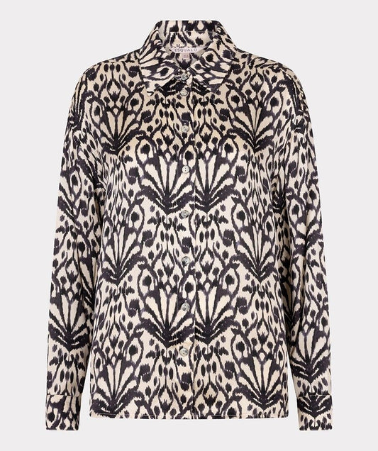City Sign Blouse - Black/Cream