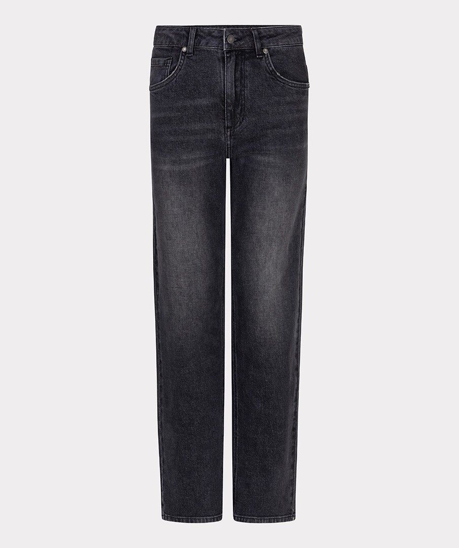 EsQualo Straight Leg Jeans - Dark Grey