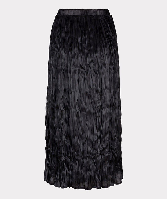 Changeant Plisse Skirt - Black