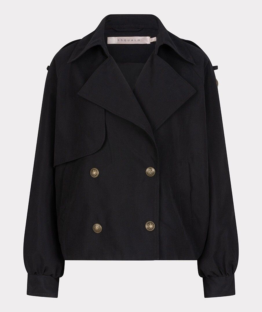 Coat Trench Bomber - Black