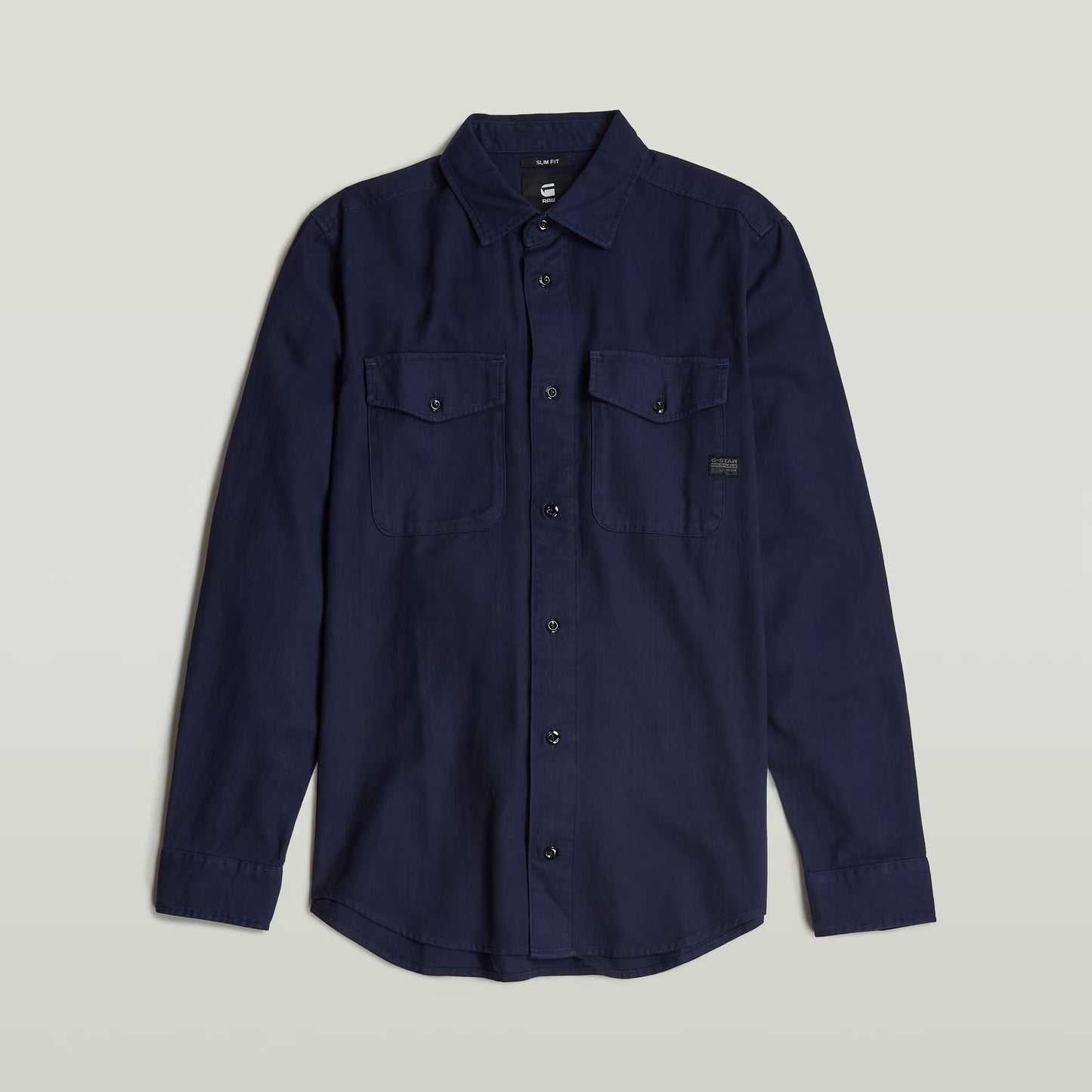 Marine Slim Shirt - Sartho Blue