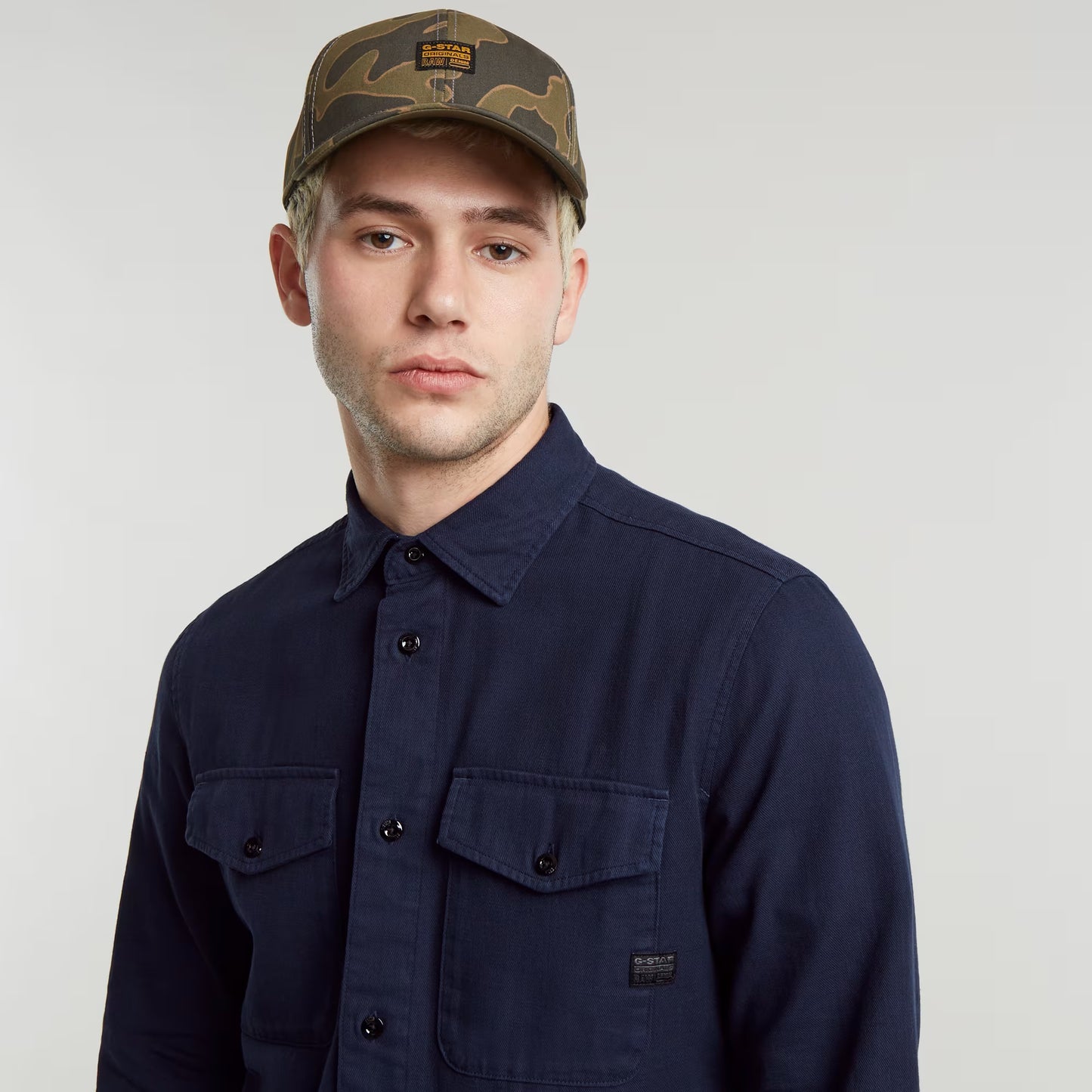Marine Slim Shirt - Sartho Blue