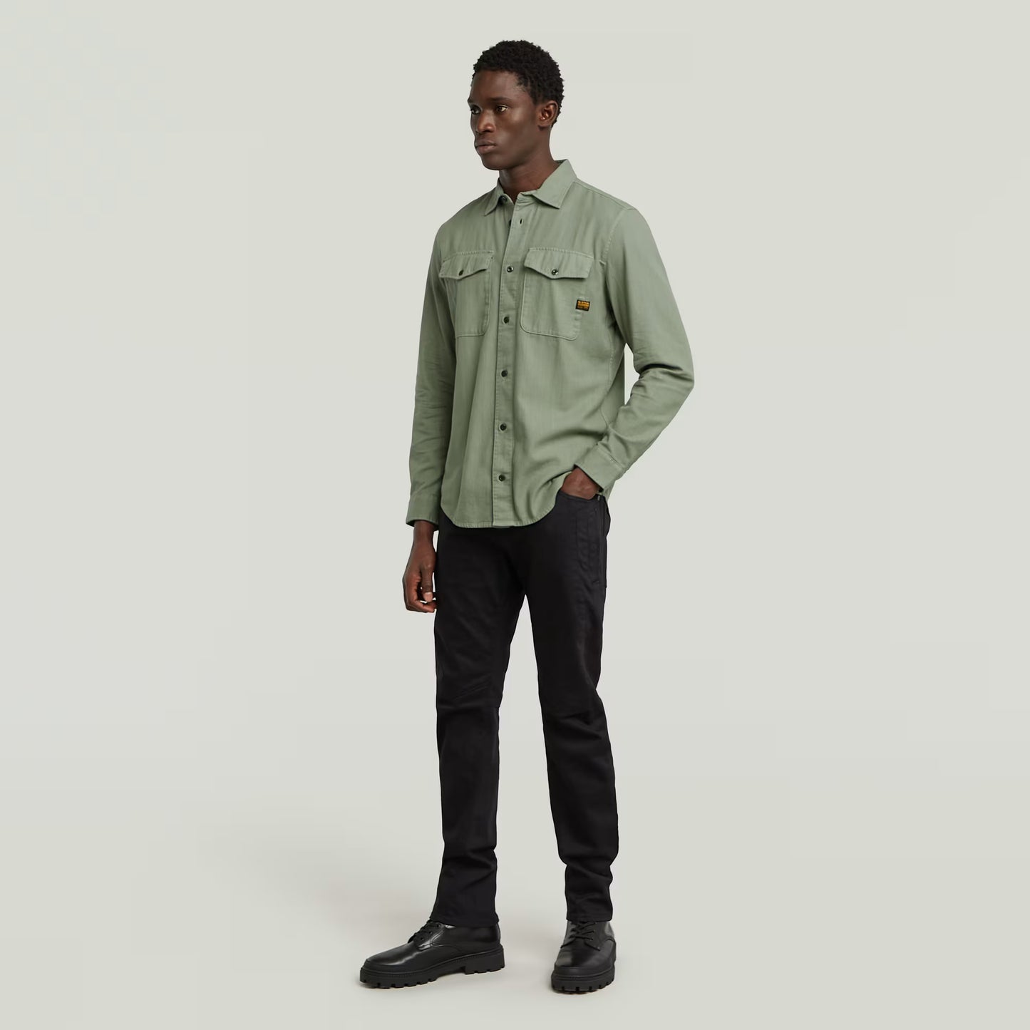 Marine Slim Shirt - Green