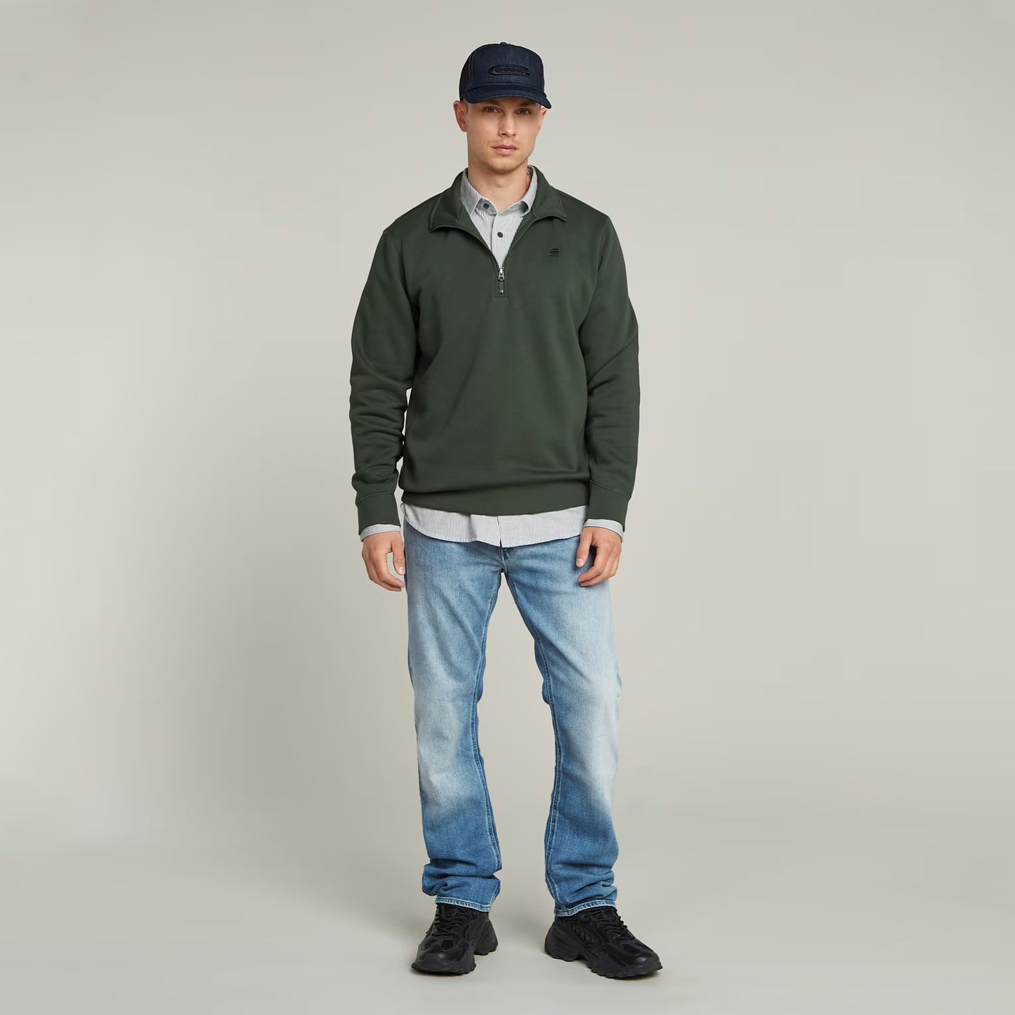Premium Core Half Zip Sweater - Graphite