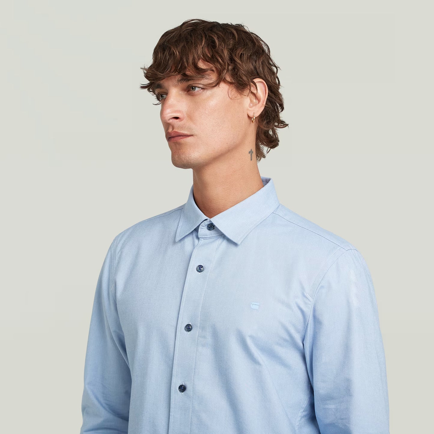 Uniform Slim Shirt - Deep Wave