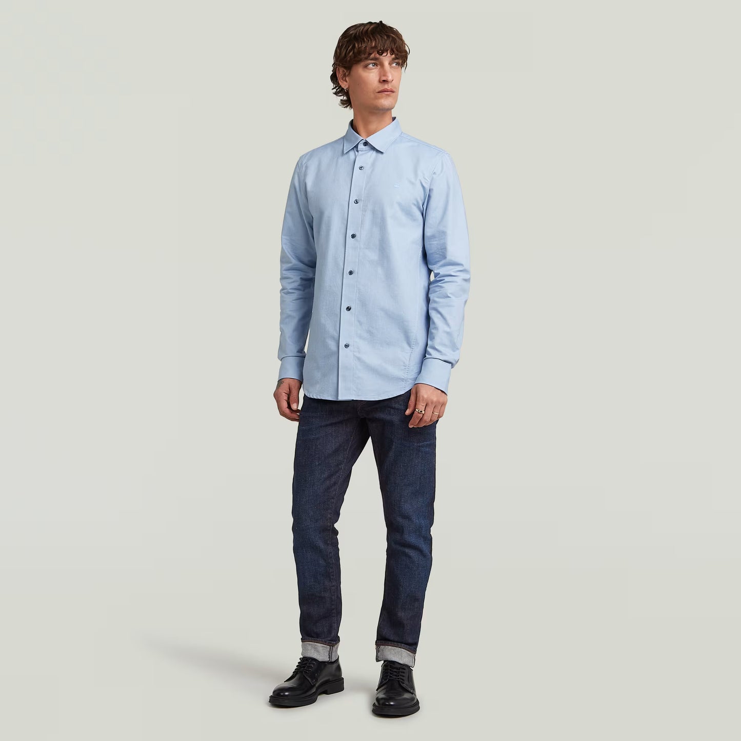 Uniform Slim Shirt - Deep Wave