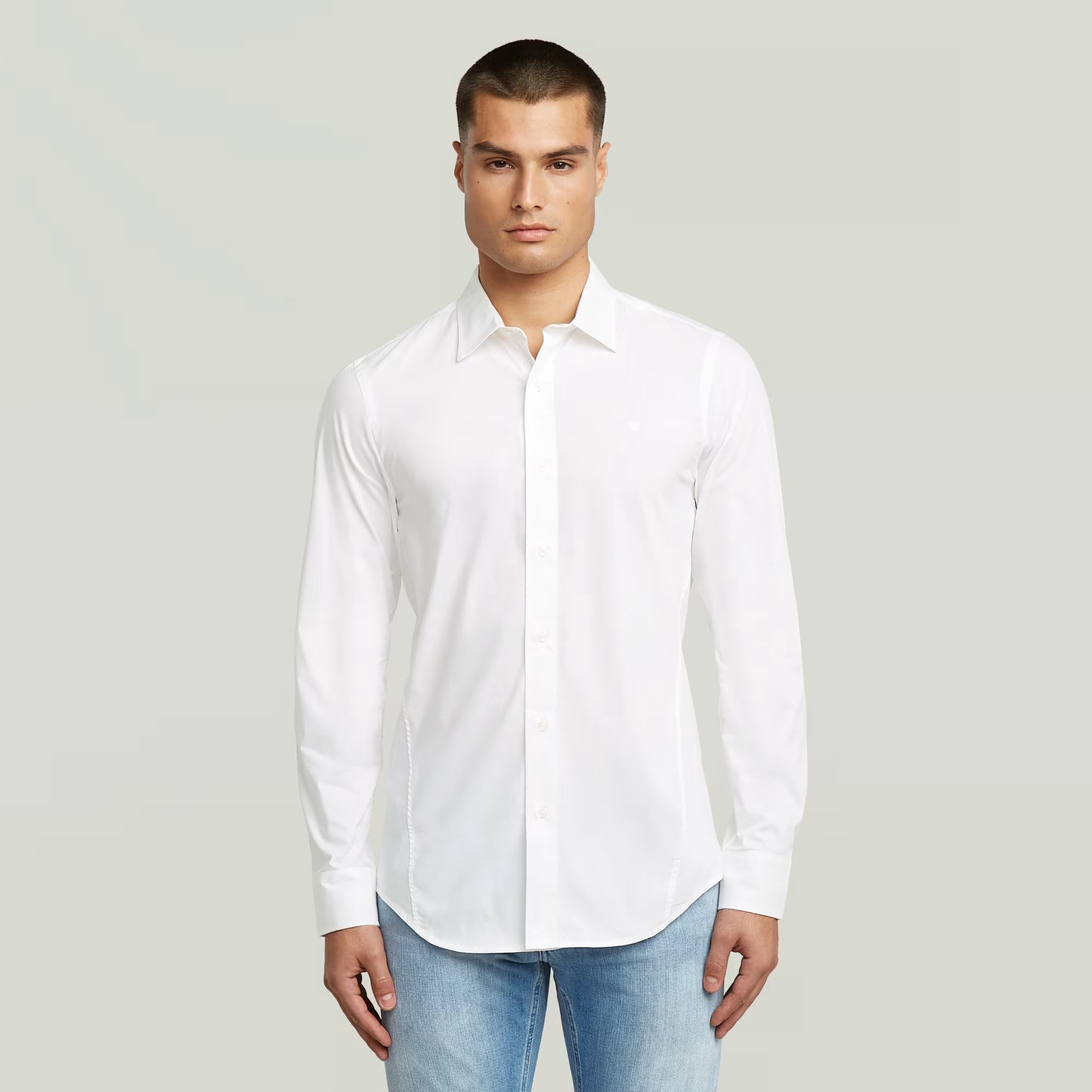 Uniform Slim Shirt - White