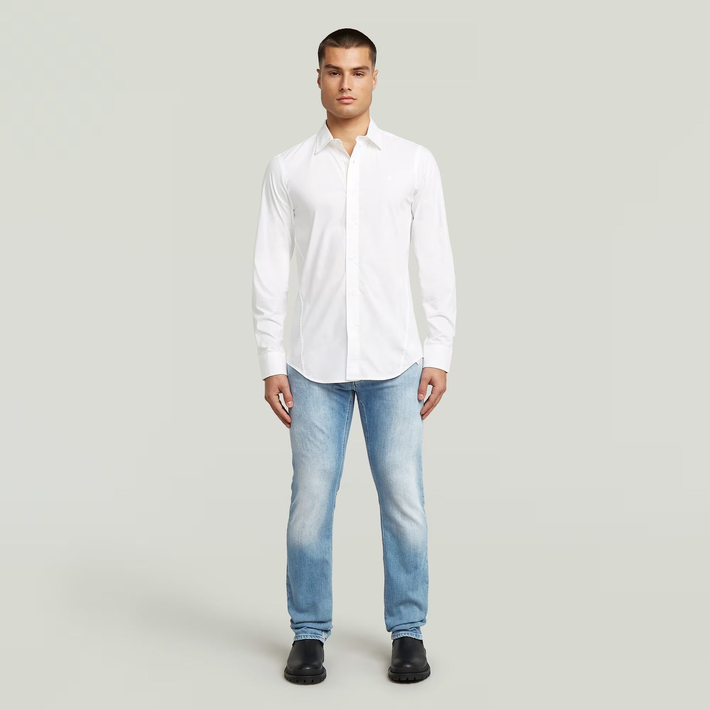 Uniform Slim Shirt - White