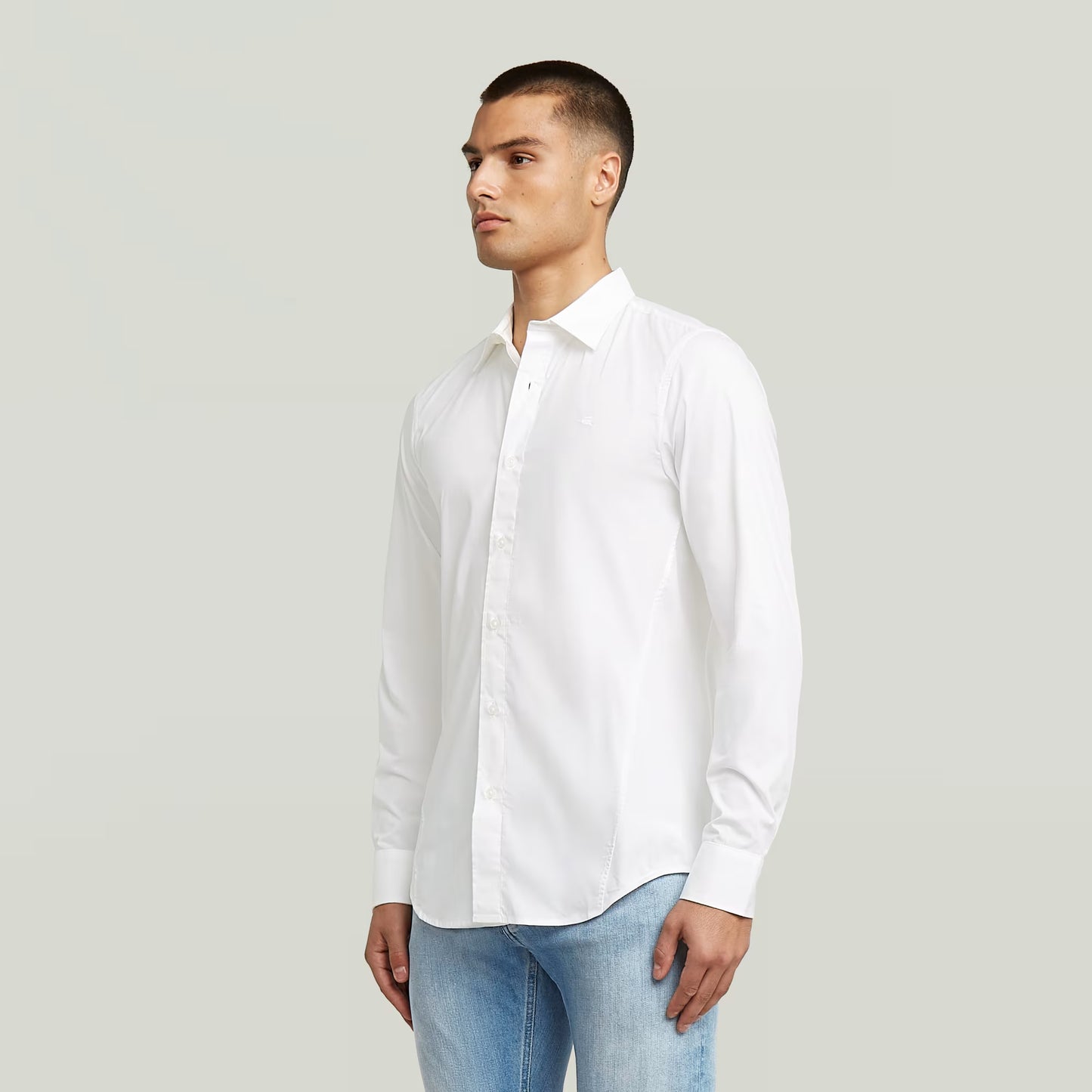Uniform Slim Shirt - White