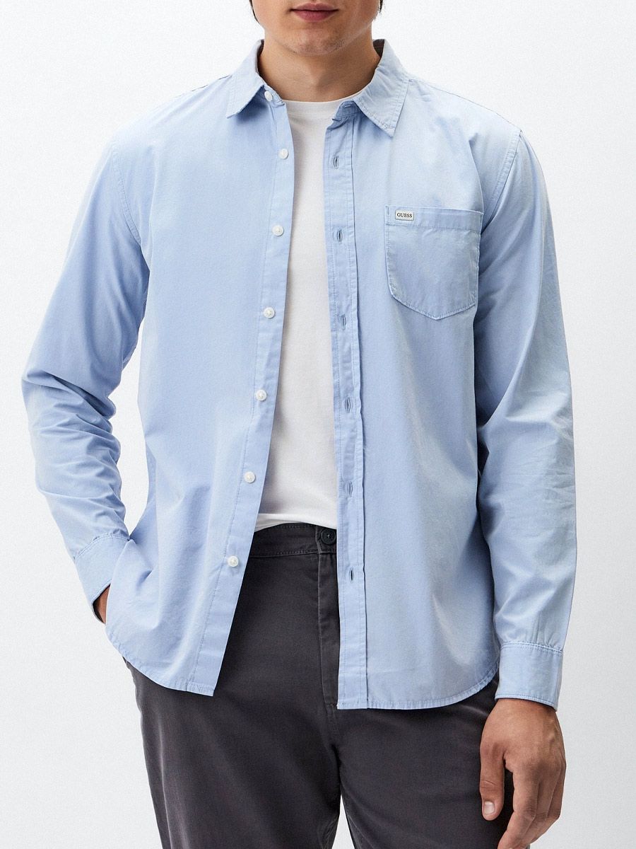 Guess Slim Fit Shirt - Light Blue