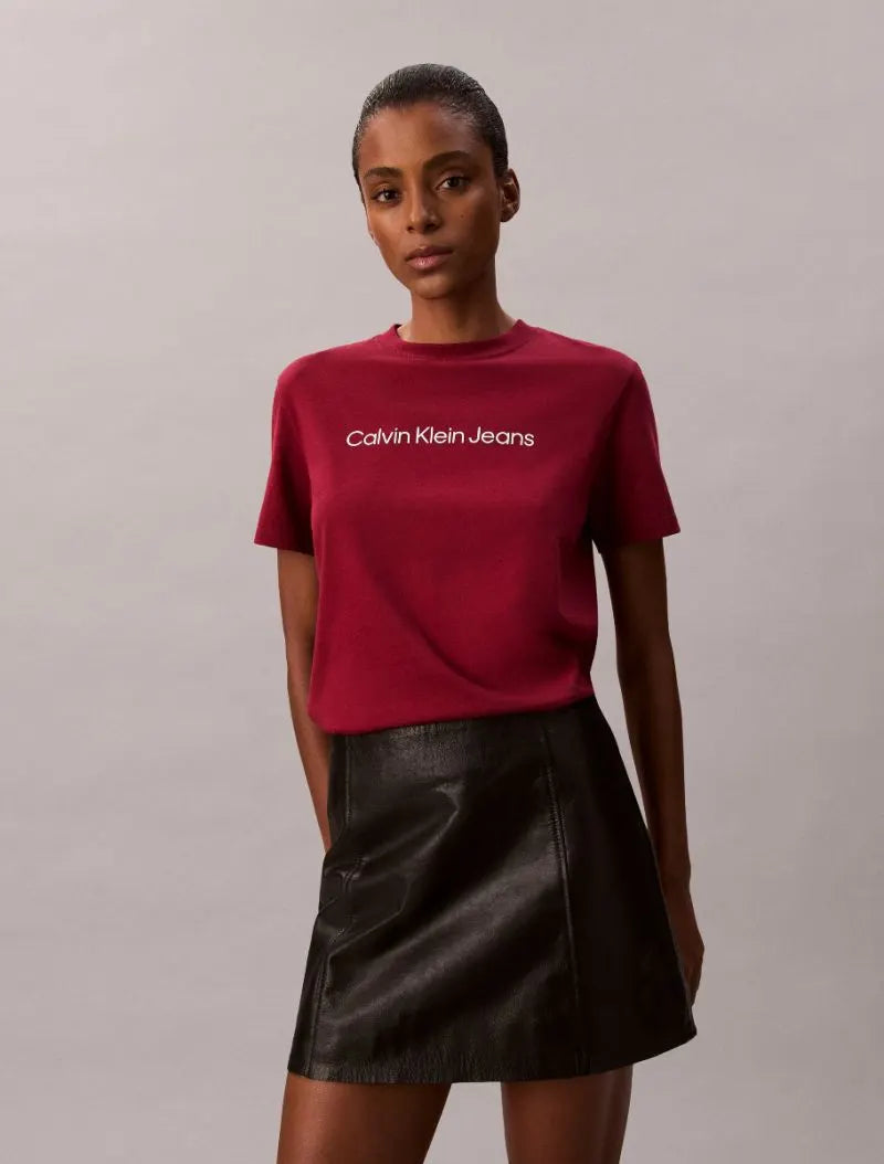 CK Classic Logo Tee - Magenta Jewel