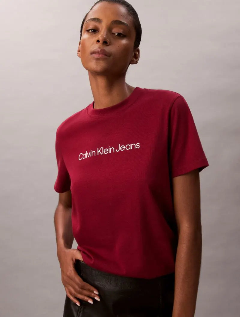 CK Classic Logo Tee - Magenta Jewel