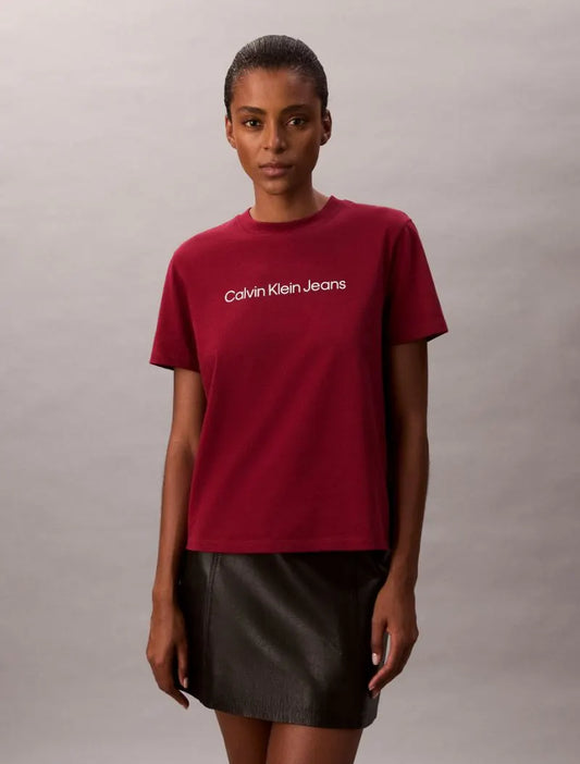 CK Classic Logo Tee - Magenta Jewel