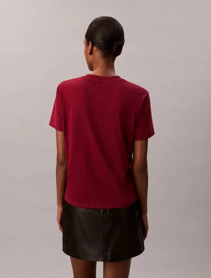 CK Classic Logo Tee - Magenta Jewel