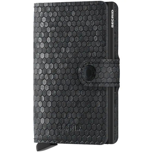 SECRID Miniwallet - Hexagon Black