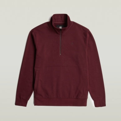 Nifous Half Zip Sweater - Port Red