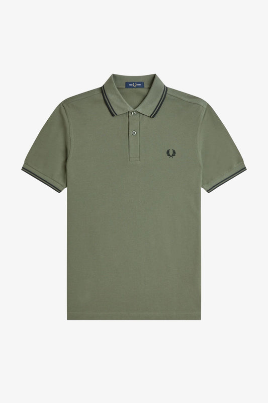 Twin Tipped Polo Shirt - Laurel Wreath Green