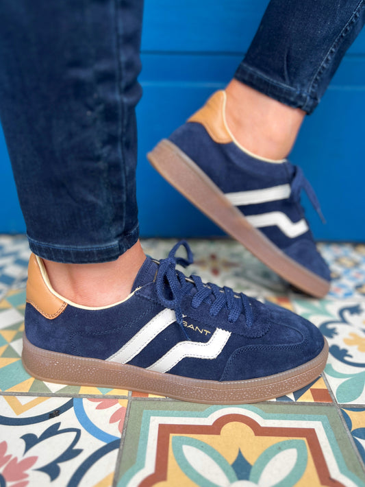 GANT Cuzima Leather Sneakers - Indigo Blue