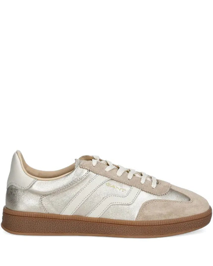 Cuzima Leather Sneakers - Gold